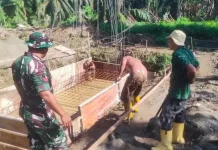Sinergi TNI-Warga Kian Menyatu dalam Pengerjaan Jembatan Cot Bada