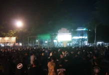 Ribuan Warga Padati Nobar Final Piala Dunia Langsa