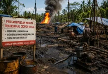 Tambang Minyak Diduga Ilegal di Aceh Timur Masih Beroperasi