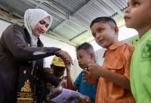 Kak Na Rayakan Peringati Hari Anak Nasional di SLB Negeri Pembina