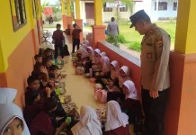 Polres Lhokseumawe Kawal Penyaluran 10.406 Porsi MBG di Muara Satu