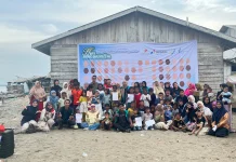 Senyum Anak Pesisir Warnai Peringatan HAN 2026 Lhokseumawe.
