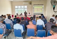Danramil Samudera Paparkan Aturan Lomba Menghias Gampong HUT RI Ke-81