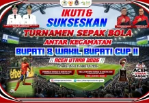 Besok, Turnamen Sepak Bola Antar Kecamatan Aceh Utara Bergulir