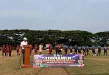 Kapolres Lhokseumawe Buka Turnamen Sepak Bola Muspika Cup Blang Mangat