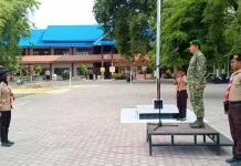 Upacara Pembukaan Korps Kadet Republik Indonesia di SMAN 1 Lhokseumawe