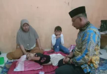Haji Uma Jenguk Balita asal Aceh Utara yang Jalani 7 Kali Operasi Pasca laka Lantas