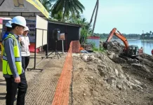 Wapres Tinjau Progres Pembangunan Jembatan Krueng Tingkeum Bireuen