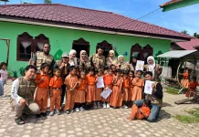 Mahasiswa KKN Universitas Malikussaleh Gelar Lomba Mewarnai