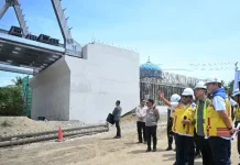 Tinjau Jembatan Teupin Mane, Wapres Tekankan Pembangunan Tepat Waktu