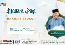 Ustadz Khairunnasri Jelaskan Dampak Positif dari Rasa Syukur