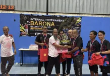 Tim B Juara Internal Tournament Barona Badminton Club, Tim A Runner Up