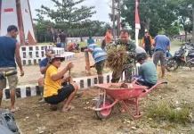 Sambut HUT RI ke-81, Dusun Bola Mas Berbenah