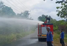 Kebakaran Lahan 150 Meter Persegi Dipadamkan
