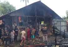 Kebakaran Hebat Landa Dua Rumah Uteun Bayi Lhokseumawe