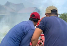 Kebakaran Lahan Menghanguskan 200 Meter Lahan di Lhokseumawe