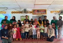 Anak Pulo Rayeuk Kuta Makmur Diajak Mahasiswa KKN Unimal Hidup Bersih