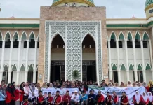 Kakankemenag Aceh Timur Pimpin Apel GEBER MAS di Masjid Agung