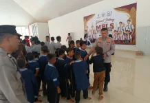 Sat Binmas Polres Lhokseumawe Latih PBB Siswa Sekolah Rakyat