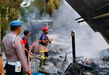 Rumah Tukang Kayu di Seunuddon Terbakar, 4 Jiwa Mengungsi