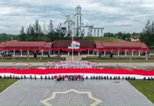 Kirab Bendera Merah Putih Semarakkan HUT ke-81 RI di Aceh Timur