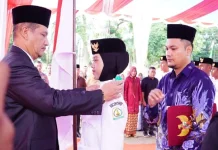 Bupati Aceh Tamiang Kukuhkan 30 Anggota Paskibraka Tahun 2026