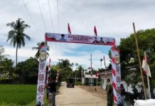 Mulai Bersolek, Warga Langkahan Antusias Sambut HUT ke-81 RI