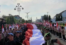 Kirab Merah Putih, Lhokseumawe Tegaskan Semangat Persatuan