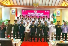 Komandan Kodim 0103/Aceh Utara Hadiri Pengukuhan Paskibraka Lhokseumawe 2026