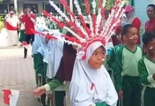 MIN 3 Bireuen Gelar Jalan Santai Semarakkan HUT ke-81 RI