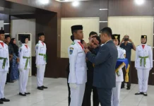 Sebanyak 22 Paskibraka Langsa Dikukuhkan, Siap Kibarkan Merah Putih