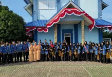 Upacara Bendera HUT RI Digelar di RRI Lhokseumawe.