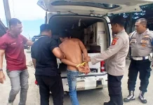 Pria Diduga ODGJ di Aceh Utara Dievakuasi Polisi dan Keluarga ke Rumah Sakit