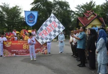 10.003 Pelajar Meriahkan Pawai Kemerdekaan Kota Langsa