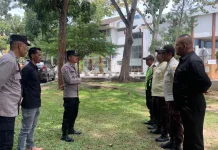 Pengamanan, Satbinmas Polres Lhokseumawe Cek Satpam Kampus Poltek