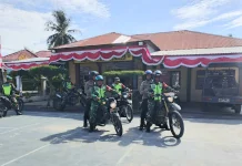 Jaga Kondusivitas, Polsek dan Koramil Jangka Gelar Patroli Bersama