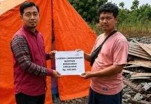 Lazismu Lhokseumawe Salurkan Bantuan untuk Korban Kebakaran Uteun Bayi