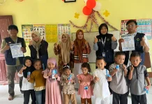 Mahasiswa KKN Unimal Edukasi PHBS kepada Anak TK di Cot Euntung Aceh Utara