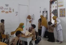 Puskesmas Mon Geudong Lhokseumawe Cek Kesehatan Siswa SDIT