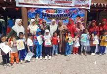 Sebanyak 100 Anak PAUD Warnai Merdeka di Museum Lhokseumawe