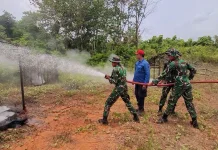 Yon Kav 11/MSC Bangun Kesiapsiagaan Hadapi Kebakaran Hutan dan Lahan
