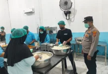 Polisi Sambangi Dapur SPPG di Banda Baro Aceh Utara
