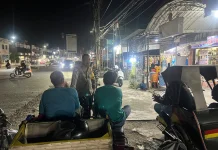 Cegah Gangguan Kamtibmas, Polsek Muara Dua Tingkatkan Patroli malam