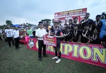 Kapolres Lhokseumawe Hadiri Penutupan Turnamen U-18 Piala Ketua KONI Aceh