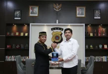 Kapolres Sambut Silaturahmi Manajer Baru PLN UP3 Lhokseumawe