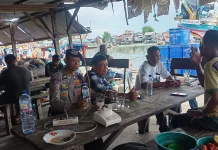 Cegah Premanisme, Sat Polairud Polres Lhokseumawe Sambangi Nelayan