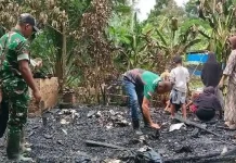 Api Lahap Rumah Pasutri di Julok, Kerugian Capai Rp100 Juta