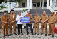 TASPEN Lhokseumawe Serahkan Manfaat kepada Ahli Waris Guru Korban Banjir