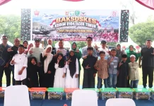 Hujan Tak Patahkan Semangat Warga Langsa Ikuti CFD dan Baksoskes HUT TNI ke-81