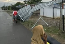 Angin Kencang Rusak Huntara dan Warung, Warga Aceh Utara Waspada